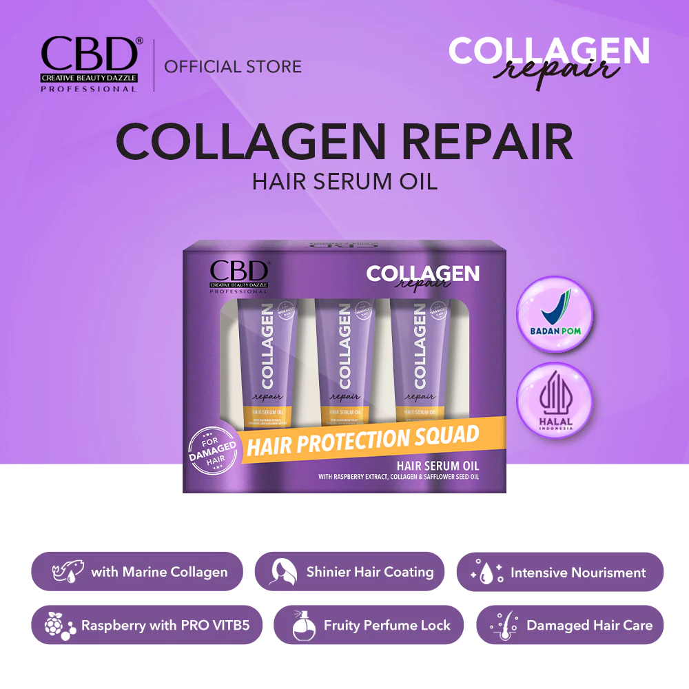 CBD Collagen Repair Hair Serum Oil