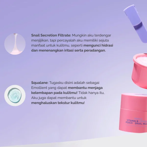 Finally Found You Moisturizer Triple Vitamin B-arrier + Peach + Snail Mucin