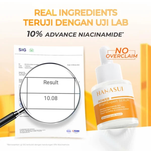 Hanasui Power Bright Expert Serum Advance Niacinamide 10%