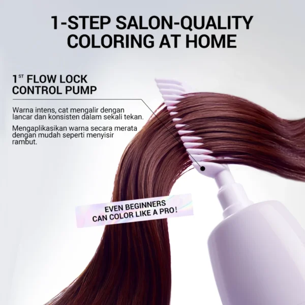 Hued Hair Professional Hi Sleek Comb-In Hair Color 160ml
