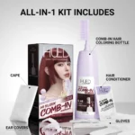 Hued Hair Professional Hi Sleek Comb-In Hair Color 160ml
