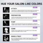Hued Hair Professional Hi Sleek Comb-In Hair Color 160ml