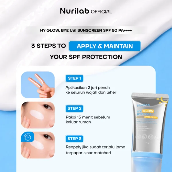 Nurilab HY Glow Bye UV Sunscreen SPF 50 PA++++