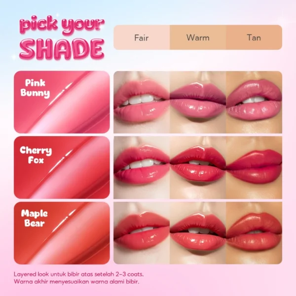 Originote Hyaluberry Lip Glaze Serum SPF 50 PA+++