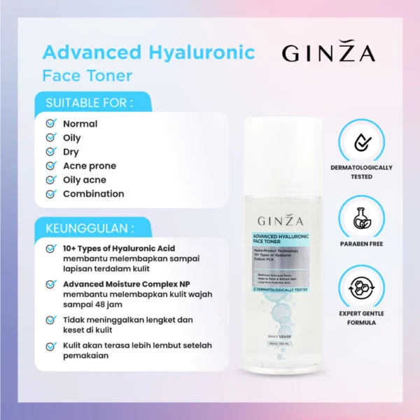 Ginza Advanced Hyaluronic Face Toner